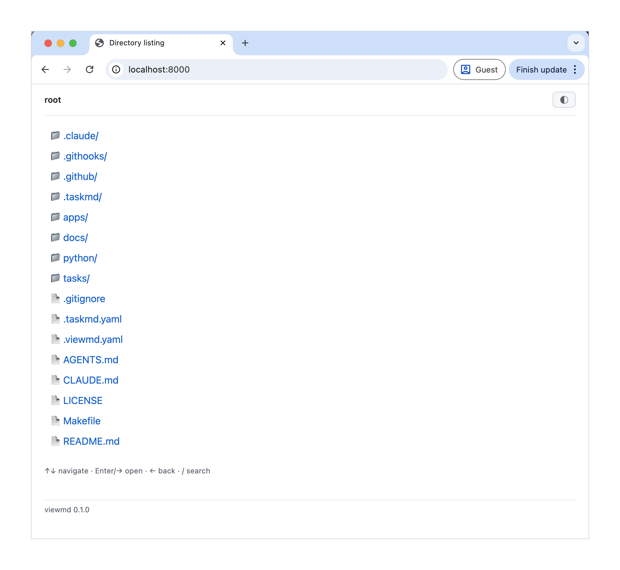 Directory listing